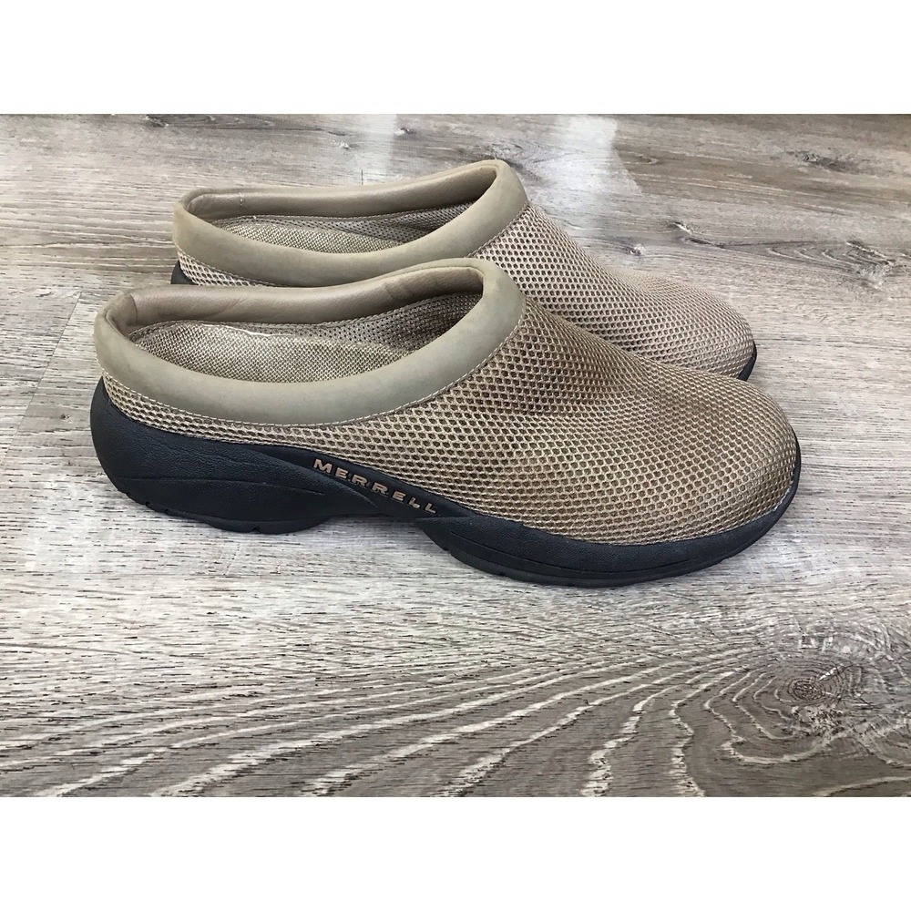 Merrell Primo Breeze II Taupe Mesh Slide Clogs Men's Size 13 Comfort Shoe J63307